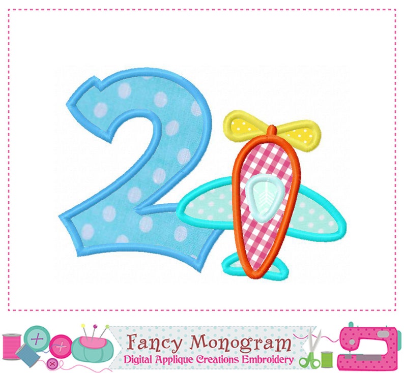 Plan number 2 applique design - Birthday 2nd appliqu My Special New mail order Campaign Babies