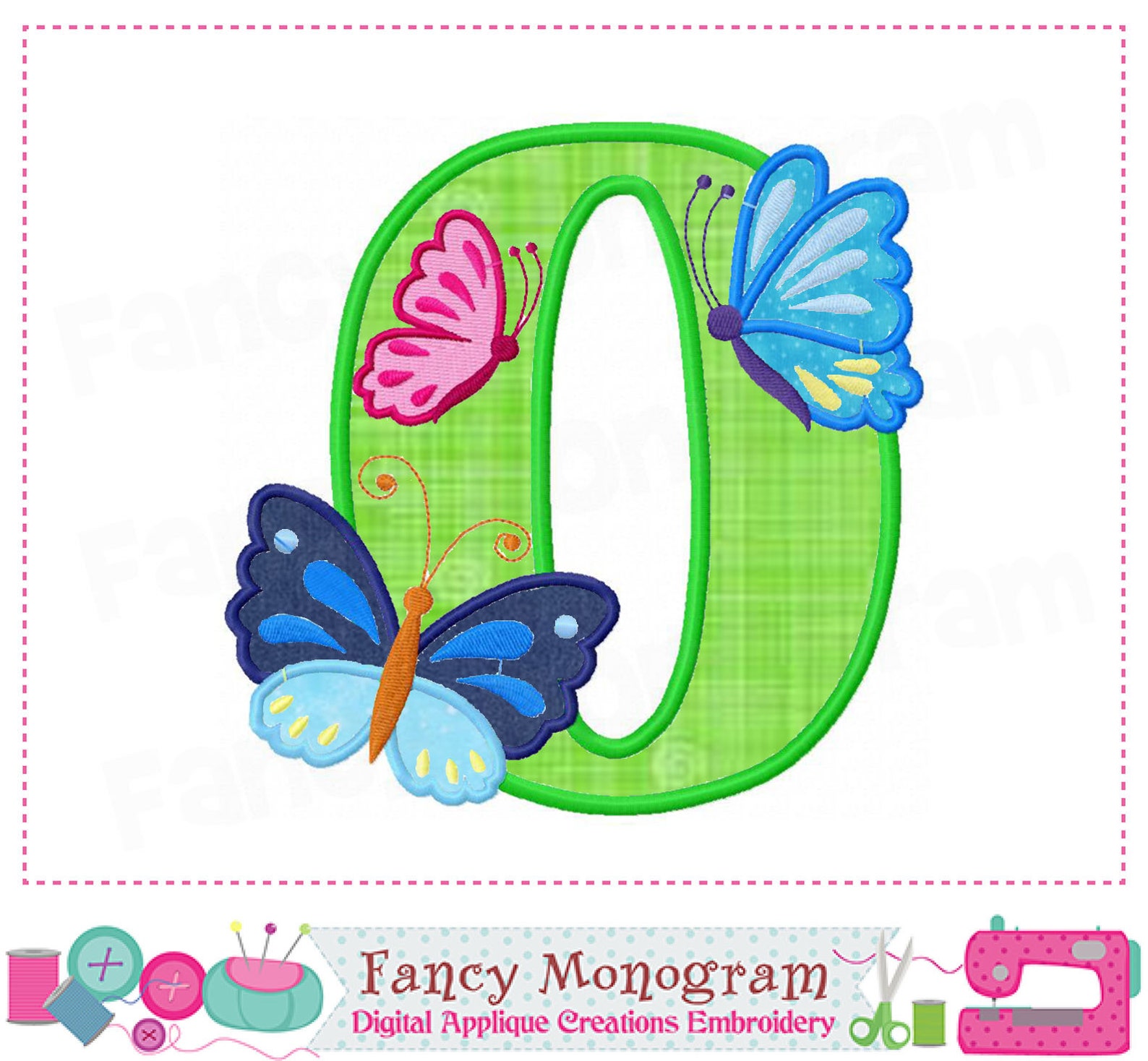 Butterfly Numbers Applique Butterfly Numbers Embroidery Etsy