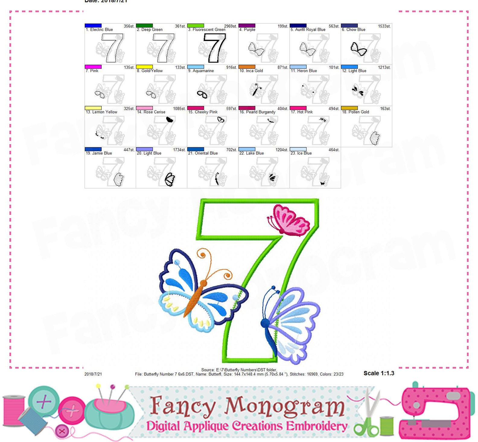 Butterfly Numbers applique Butterfly Numbers embroidery Etsy