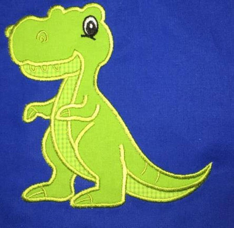 TRex Numbers applique Dinosaur Numbers embroidery Etsy