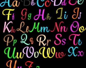 3D Puff Alphabet Embroidery Font | Letters Machine Designs（1.5’’ 2’’2.5’’） 2661
