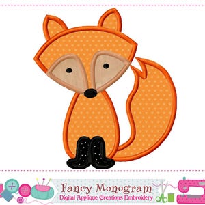 Wzór haftu z aplikacją lisa – sztuka leśnych zwierząt 1418