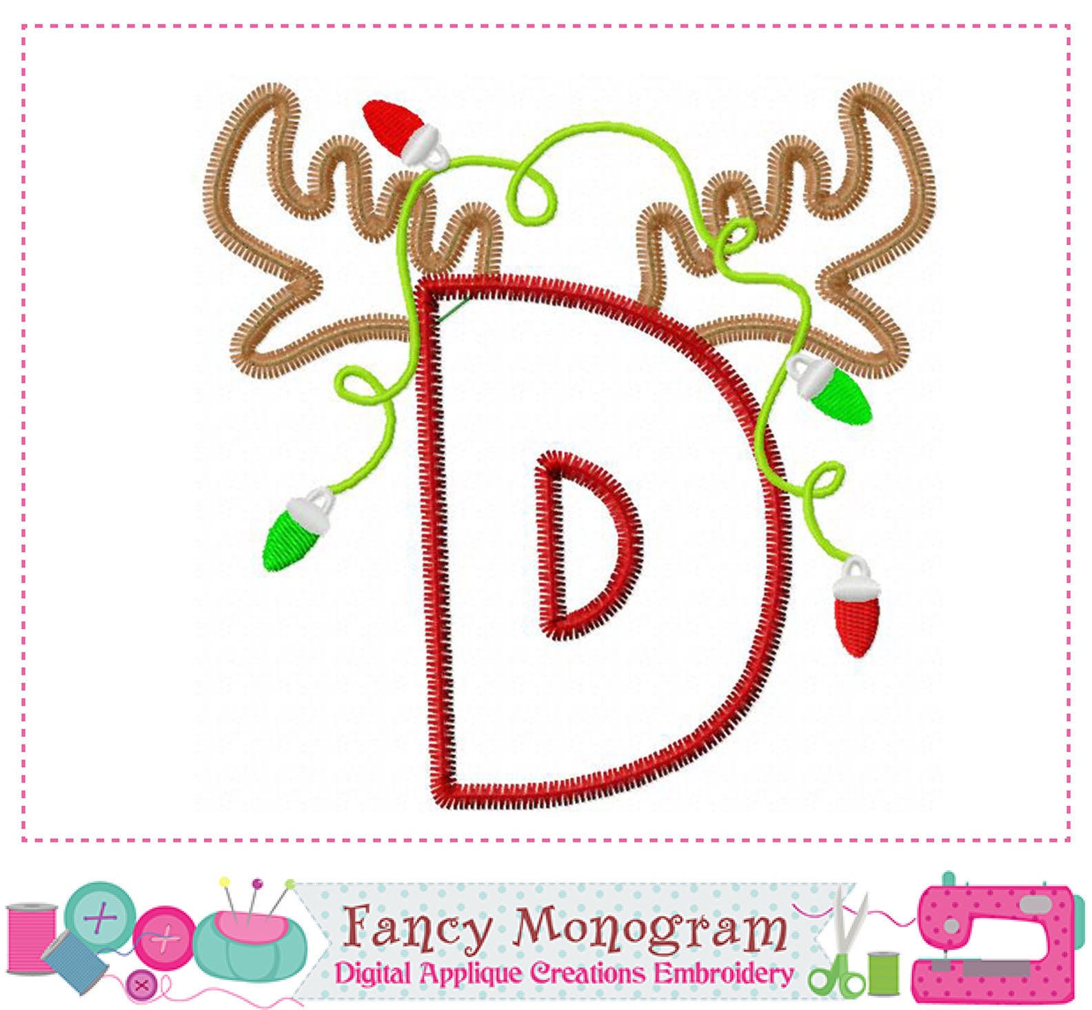 Christmas Alphabet design Christmas Letters applique  Etsy