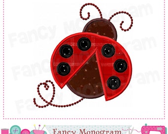 Ladybug Applique Machine Embroidery