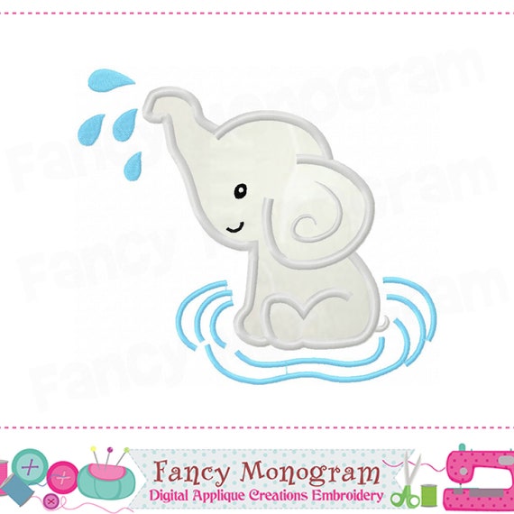 Elefant Applikation Sommer Applikation Elefant Design Etsy