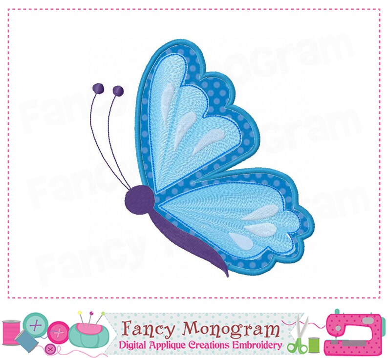 Butterfly Applique Butterfly Butterfly Design Butterfly Etsy