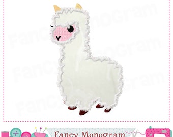 Alpaca Applique Embroidery Design | Custom Machine Embroidery Gift -2243