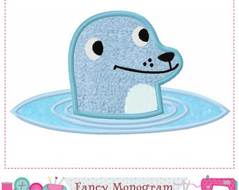 Beaver Applique Embroidery Design - Instant Download 2242