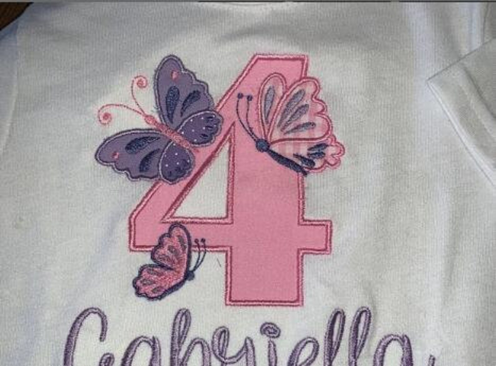 Butterfly Numbers Applique Butterfly Numbers Embroidery - Etsy