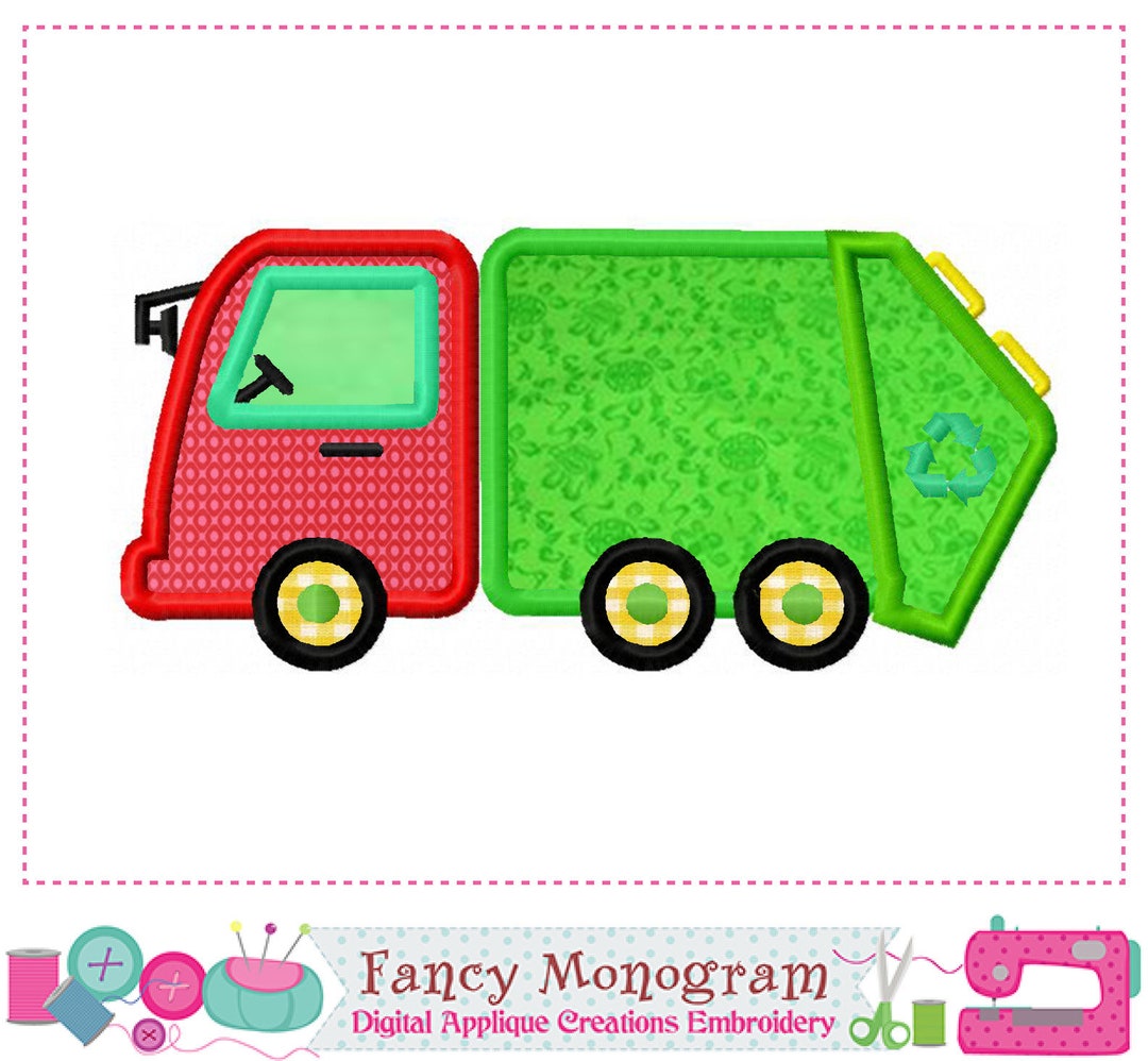 Applique T-Shirt - Garbage Truck main image 1
