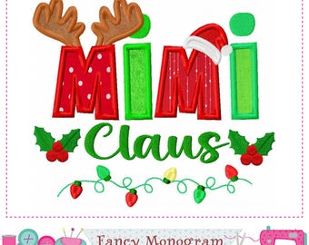 MIMI Applikation Stickerei Weihnachten Baby Tee - Festliche Urlaub Cheer -2511MI