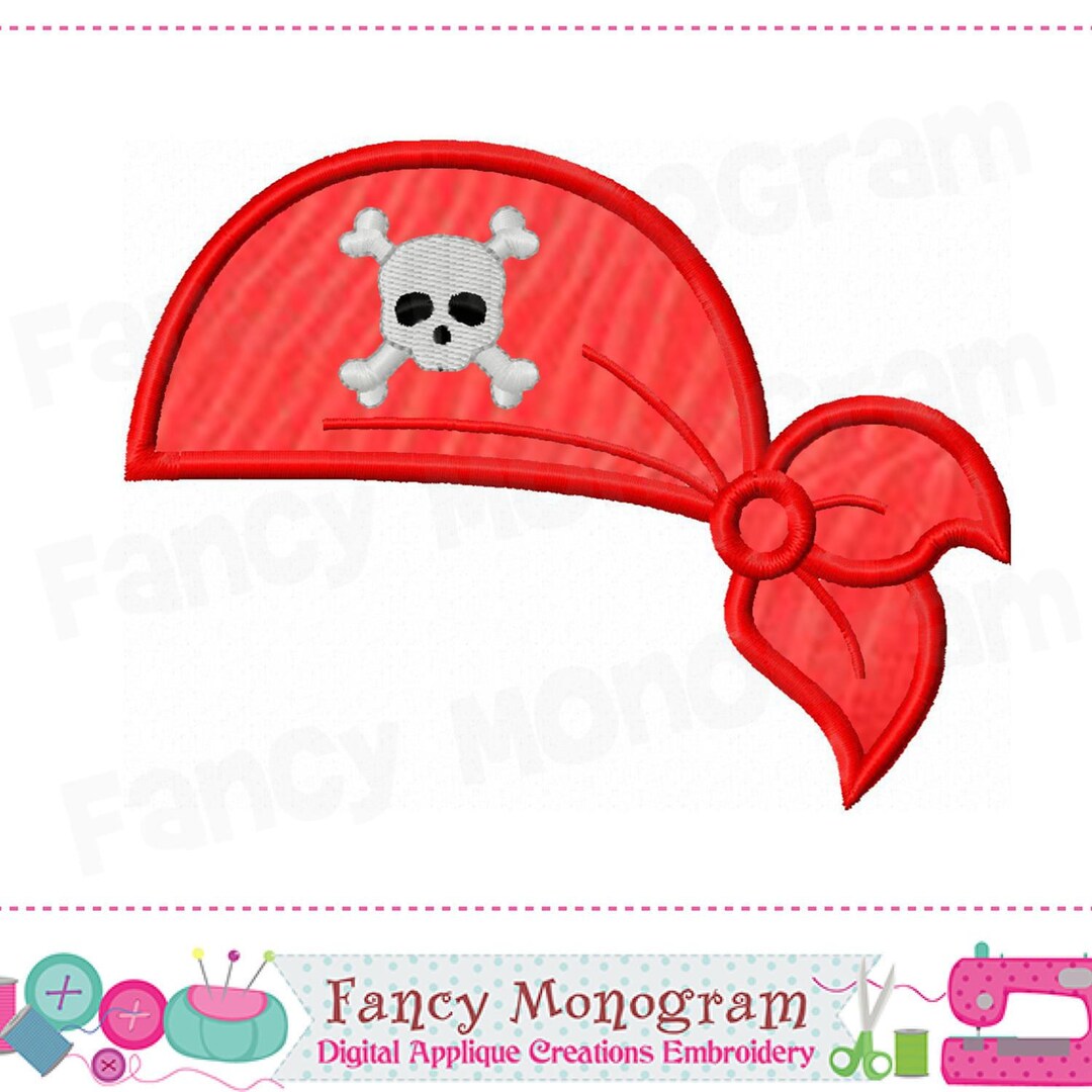 Pirate Hat Applique Pirate Applique Pirate Birthday Design Pirate Hat