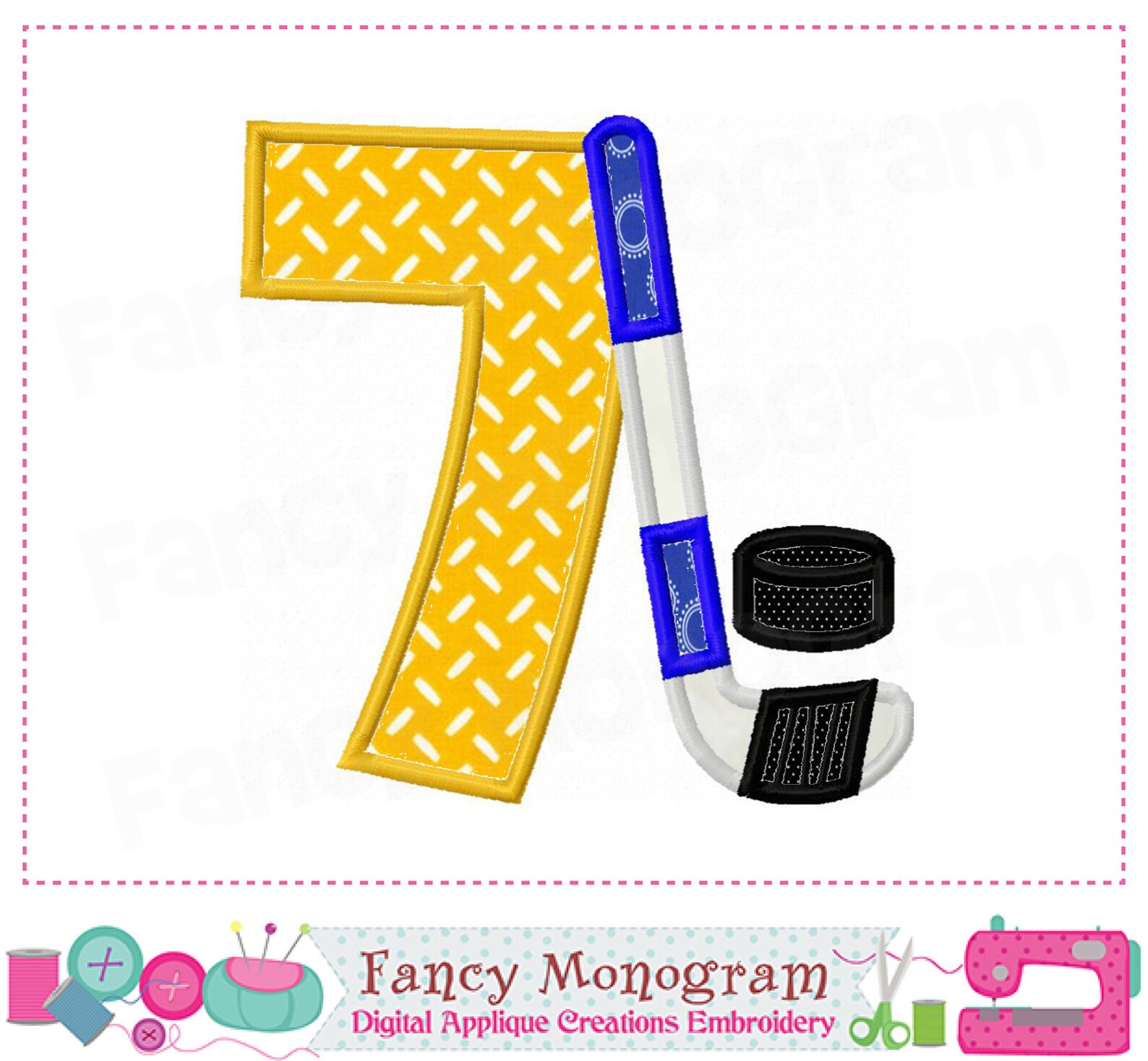 Ice Hockey Numbers Applique Ice Hockey Embroidery Winter Etsy