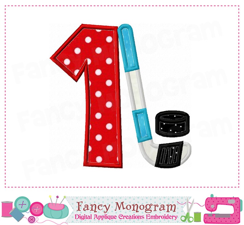 Ice Hockey Numbers Applique Ice Hockey Embroidery Winter Etsy