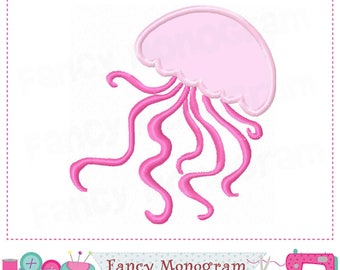 Jellyfish Applique Embroidery Design - machine embroidery 2018