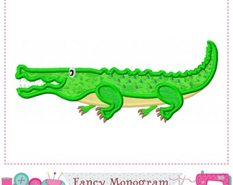 Crocodile Alligator Machine Embroidery Applique Design - embroidery file -2297