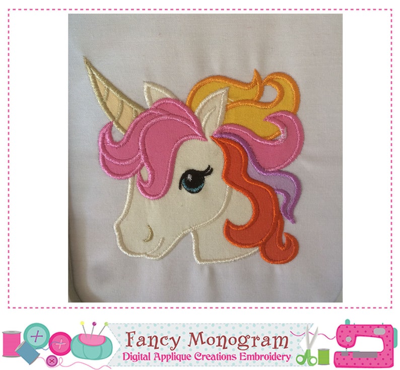 Download Rainbow unicorn Letters applique Alphabet embroidery | Etsy