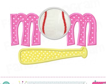 Applique MOM pour la fête des mères - Football, basket-ball, baseball, conception -242 M