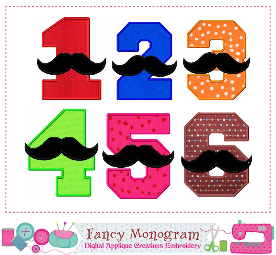 Baby Boy Numbers Applique Embroidery Design - Personalized Nursery ...