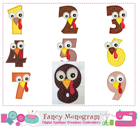 Thanksgiving number cards