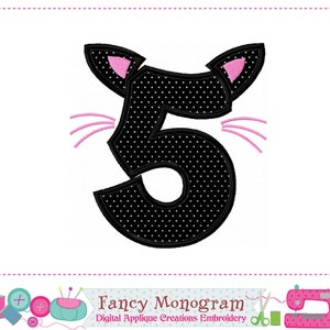 Halloween Numbers Applique Halloween Numbers Embroidery - Etsy