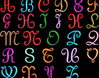 3D Puff Fonts Stitch - Alphabet Machine Embroidery Designs（2’’ 2.3’’2.7’’）-2688