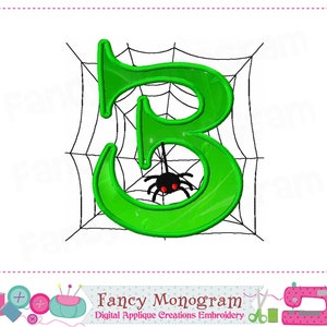 K&ouml;nnte beinhalten: Gr&uuml;ne Zahl drei mit einer Spinne in einem Netz. Die Zahl ist in einer eleganten Schriftart und die Spinne ist schwarz mit roten Augen.