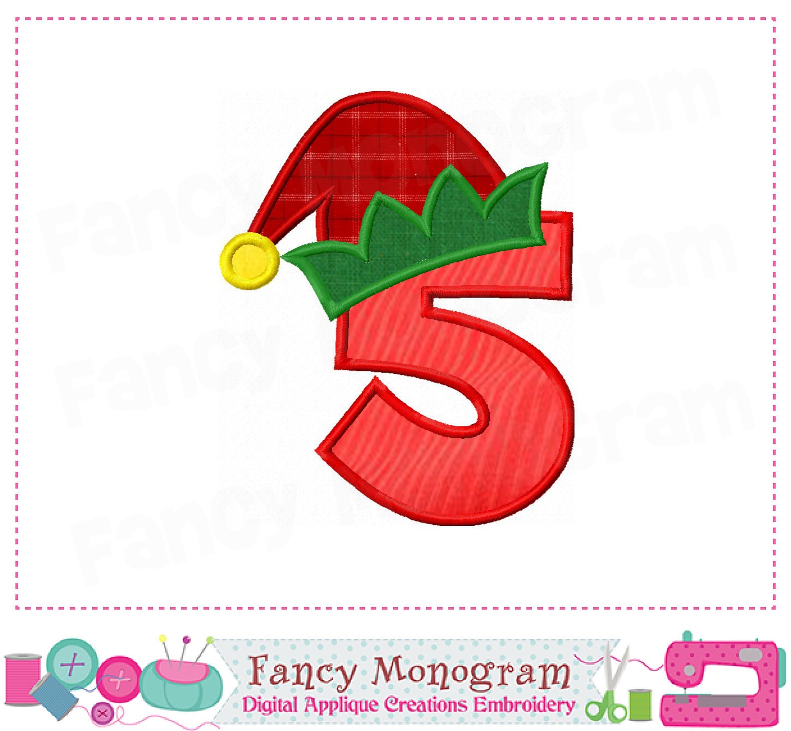 Elf Numbers applique Christmas Numbers applique Christmas Etsy