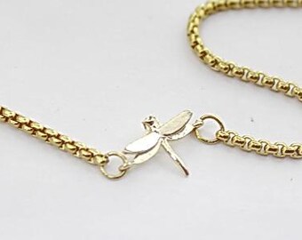 Dragonfly Bracelet, silver or gold dragonfly Jewelry ,Nature outdoor lover jewelry, Wish bracelet, Mother birthday. Gift ,Mom Garden gifts,