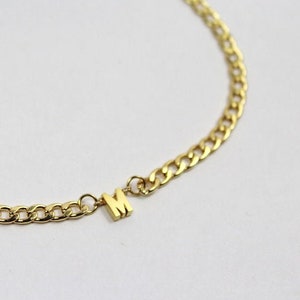 Joyas para hombre con letras doradas. Collar personalizado para hombre - Pulsera con letras doradas para hombre - Joyas personalizadas para hombre - Collar con iniciales para él - para él