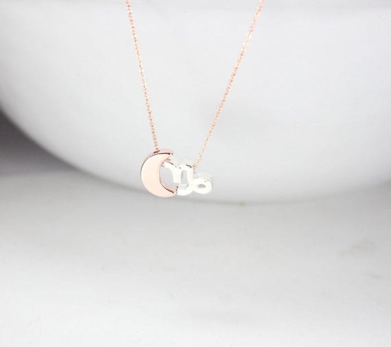 Capricorn Necklace Goat Necklace Rose 