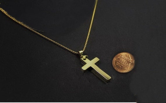 Gold Cross Necklace for Men gold Cross 