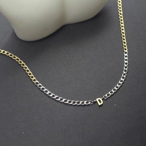 Joyería de regalo de novio personalizada. Collar de cartas personalizadas, regalo inicial del Padre de la Novia. Joyería de letras de hombres. Collar inicial de novio.