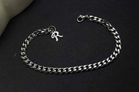 Gourmette Homme Personnalisable Gourmette Homme En Argent Plaqué N925 - Bracelet Maillon Élégant - Cadeau Saint-Valentin Anniversaire Bracelet Homme N925