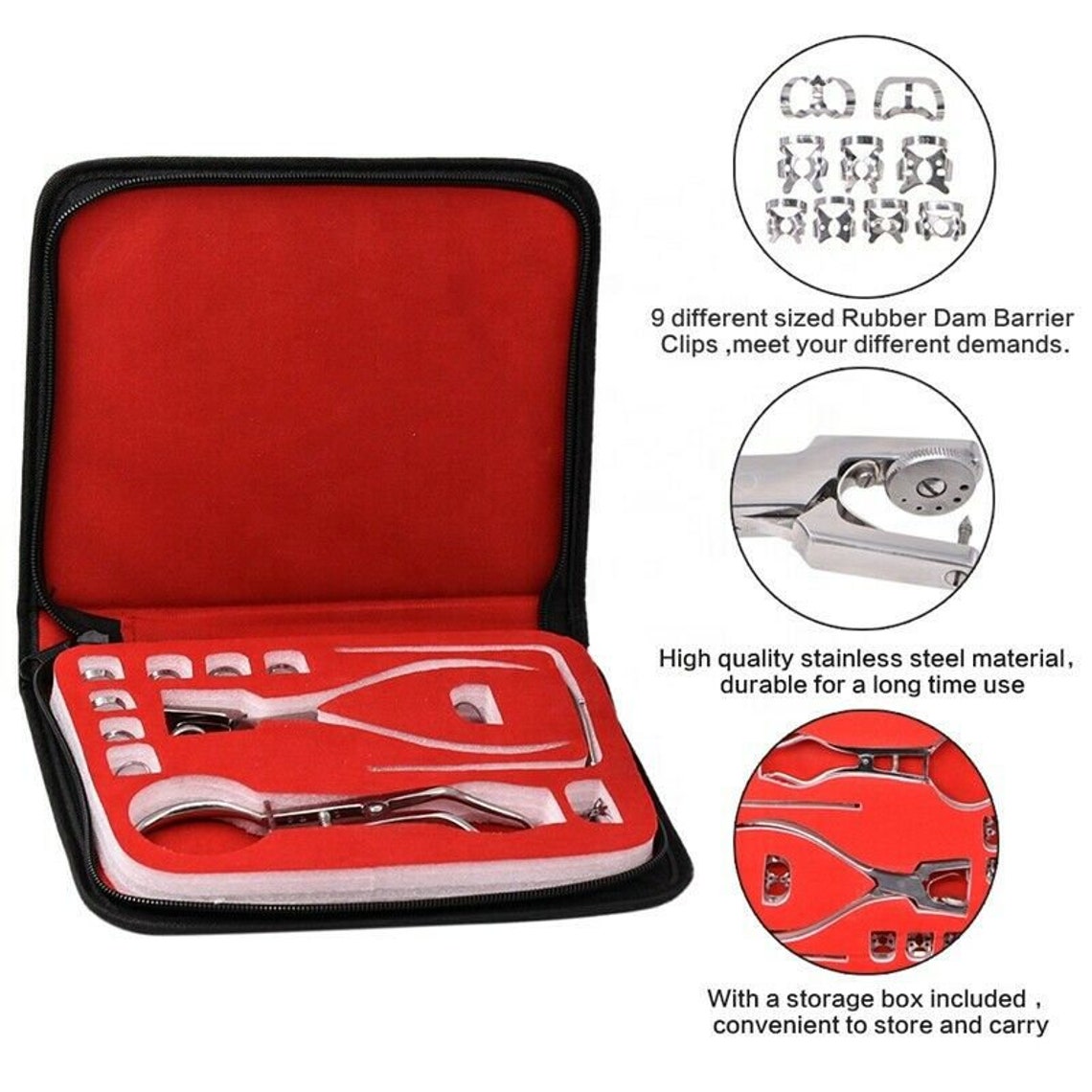 Dental RUBBER DAM KIT High Quality Stainless Steel Set of 16 Etsy