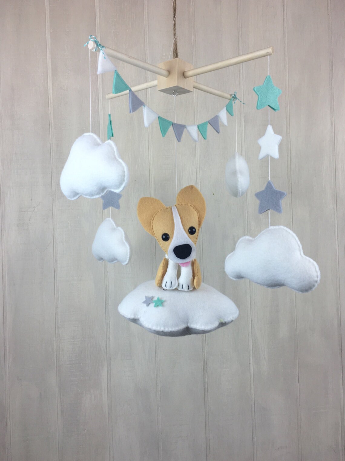 Dog mobile Lexi furbaby mobiles dog mobile baby crib Etsy
