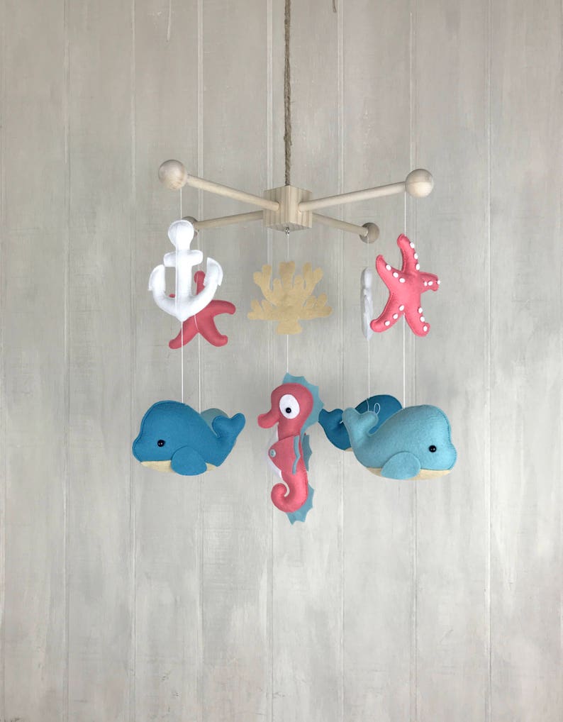 Baby mobile ocean mobile crib mobile octopus sea horse Etsy