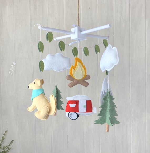 camping baby mobile