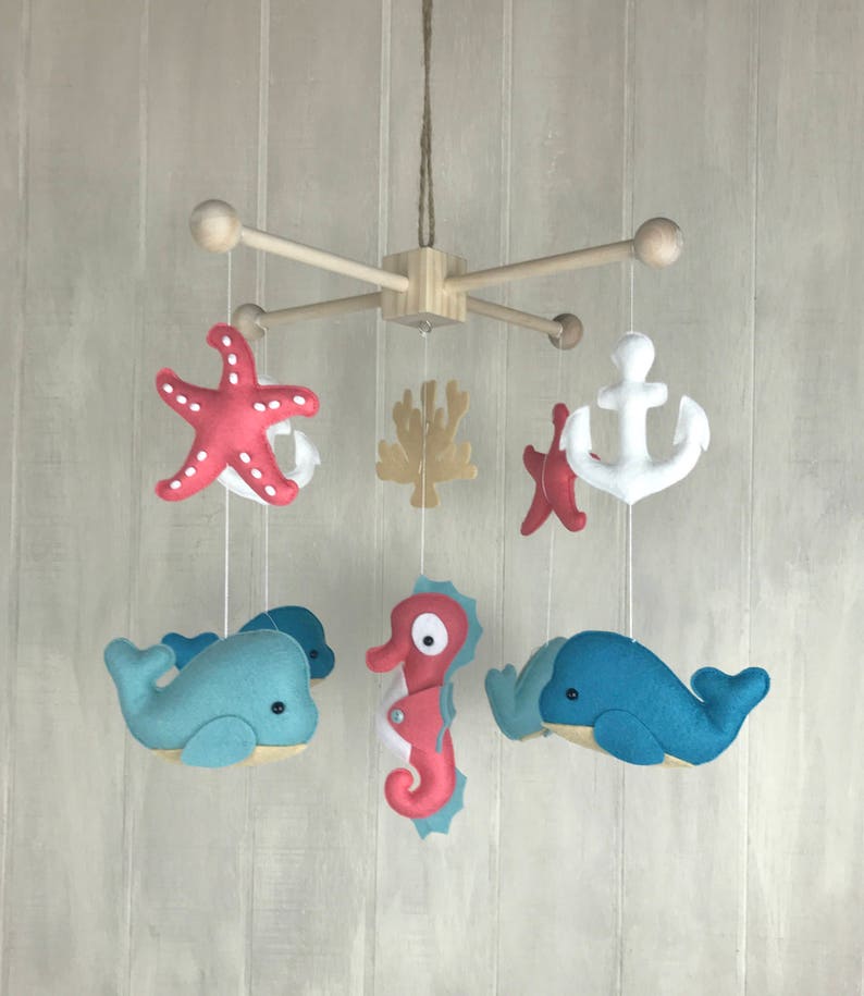 Baby mobile ocean mobile crib mobile octopus sea horse Etsy