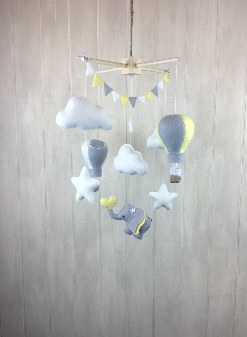 Baby mobile elephant mobile cloud mobile star mobile Etsy