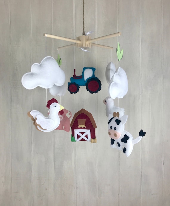 farm animal mobile crib