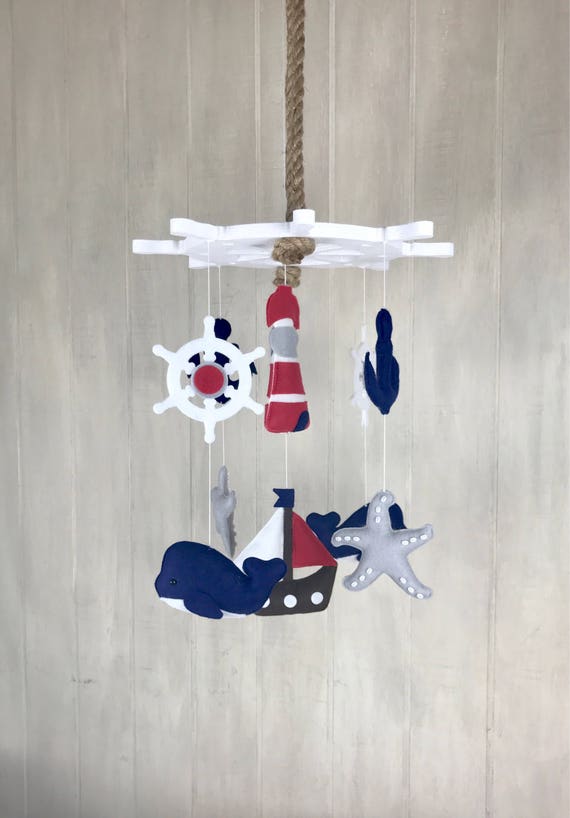 nautical cot mobile