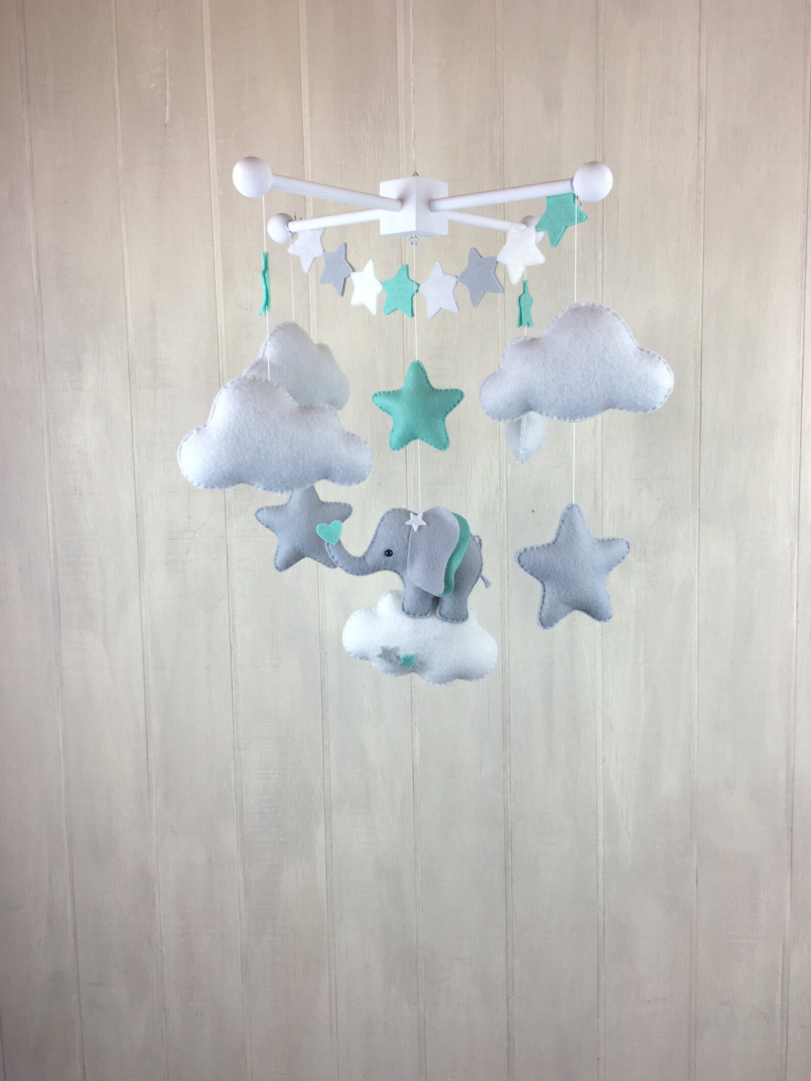 Baby mobile elephant mobile cloud mobile star mobile Etsy