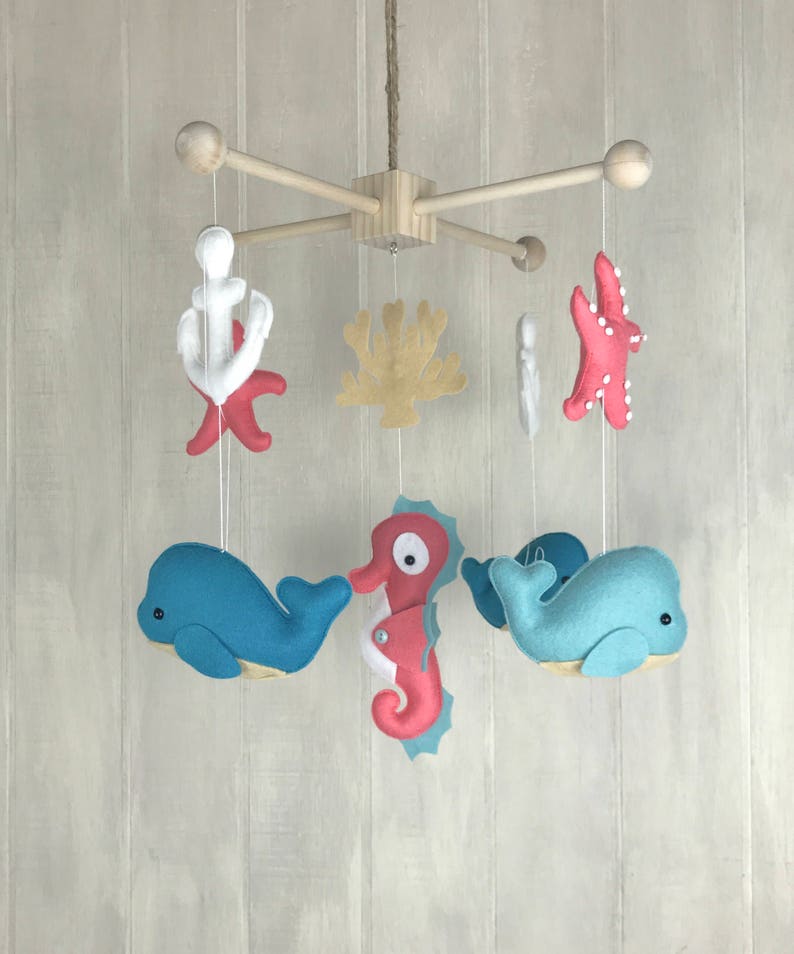 Baby mobile ocean mobile crib mobile octopus sea horse Etsy