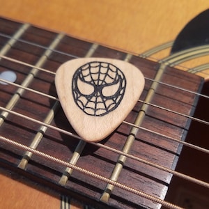Spiderman Wooden Guitar Pick