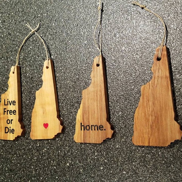 Granite State New Hampshire Christmas Ornaments