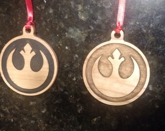 Rebel Alliance Star Wars Wooden Christmas ornament
