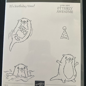 Stampin up Awesome Otters Stamp Set. - Etsy