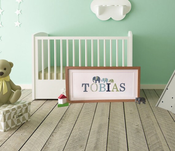 Children's Personalised Name Frame Papercut Handmade