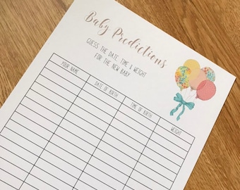 Guess Baby Weight Etsy